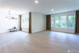 Abundant natural light with large winows