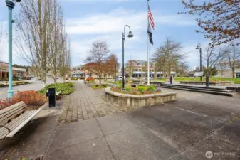 Downtown area offers many shops and restaurants