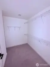 Primary walk-in closet