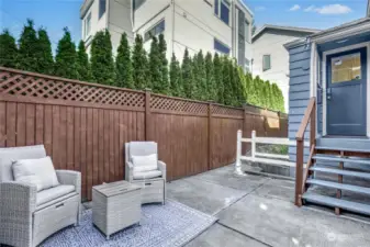 Awesome outside patio perfect for relaxing & entertaining