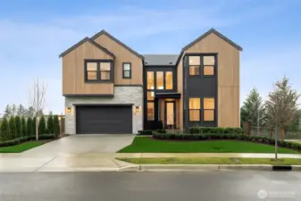 Photo of previously built Plan 4.  Exterior Style varies per home site.