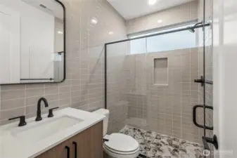 Guest bathroom- For marketing purposes only. Colors and features may vary.