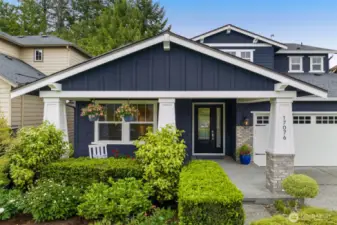 Lush mature landscaping