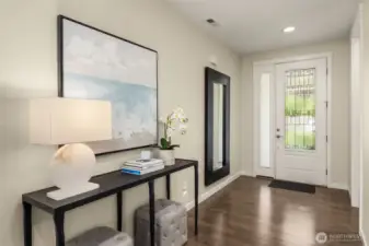 Spacious entryway
