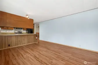 Great room open to kitchen