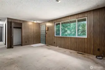 Living Room looking towards entry door.