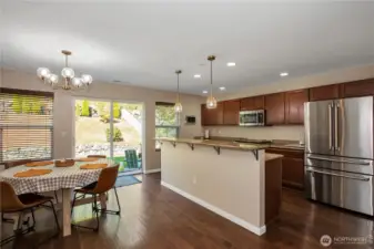 Open Kitchen with bar seating