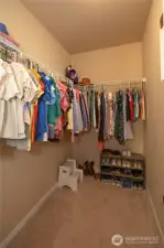 Bedroom #2's walk-in closet
