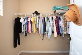 Bedroom #3's walk-in closet