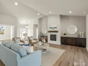 Living Room Virtually Staged