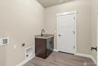 Laundry Room with Garage Access