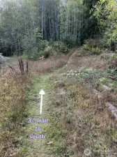 3rd trail to south side of property.