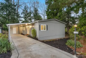 Newly poured driveway for a smooth, clean welcome every time you come home.
