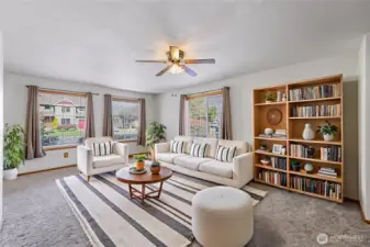 Virtually Staged Living Room