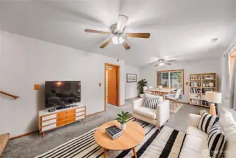 Virtually Staged Rec Room