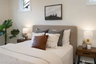 Primary Bedroom. Pics are of a different 1785 plan. Features and colors may differ.