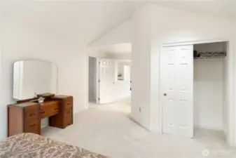 Amazing storage in this bedroom - it has both a dedicated closet and a space that can be used as a walk in closet or something more