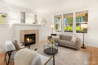 Formal living room overlooking Sandpoint Golf Course