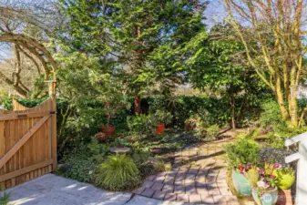 Beautiful gardens wrap around 3 sides of the house.