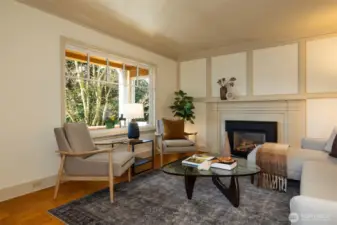 Large windows bring plenty of natural light in.