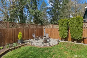 Outdoor firepit area—perfect for evening gatherings