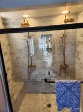 downstairs shower in 5 piece bath