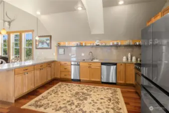 Large kitchen with great counter space.