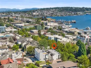 Views of Gasworks Park from your deck!