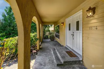 A rarity, large covered a 300 sq. ft. front porch!