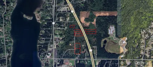 Red border lines are approximate for all Knapp properties for sale.