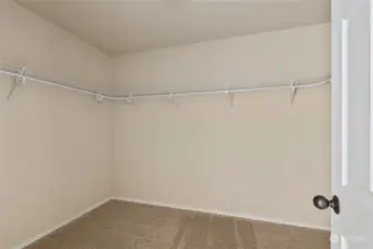 Huge walk in closet in the primary.