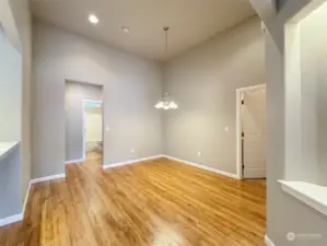 Dining Room to Hallway to Bedrooms & Baths on Left