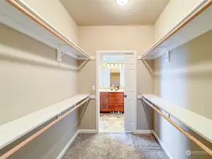 Ample Walk-In Closet in Primary