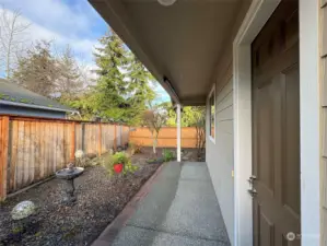 Front Entrance Private Patio - West Facing