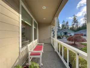 Front Porch w/ Solar Shades