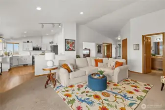 The open concept design offers timeless appeal.