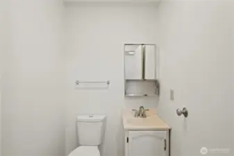 Half Bath off mudroom