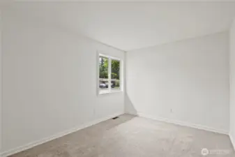 Additional space with a closet that would be perfect for a home office, hobby room or additional bedroom.