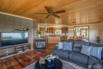 Living Room with Gas Fireplace