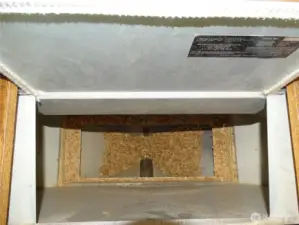 Extra Large Pellet Hopper. Opens At The Top Of The Surround.