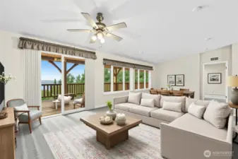 AI generated virtual Staging. Living room