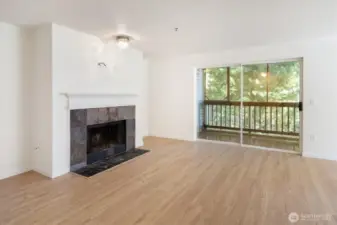 Enter the condo into the living room, the perfect spot for gatherings, alone time, and everything in-between.