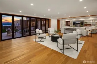 Entertain on the lower Level