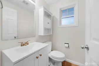 Main floor half bath