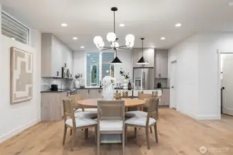 Photo is  model unit 6510, kitchen + living