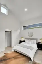 Second Bedroom features vaulted ceiling