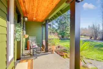 Covered Front Porch.