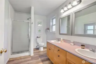 Primary bathroom.
