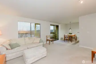 Living room looking into dining room