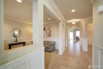 Step inside to a beautiful entryway with a spacious living room just off the front of the home.